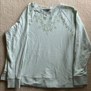 NWOT Natural Reflections Light Mint Sweater LARGE